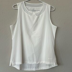 Nike Dri-Fit white womens dressy tank size M